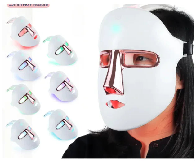 7-Farvet LED Lysterapi Ansigtsmaske