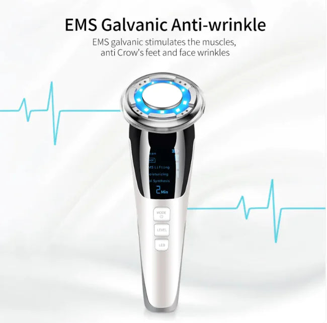ThermaGlow™ Ansigtsmassage med Ion & Varmeterapi – Professionel Hudpleje Hjemme